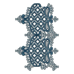 Awesome Knitting Machine Embroidery Border Design 14486
