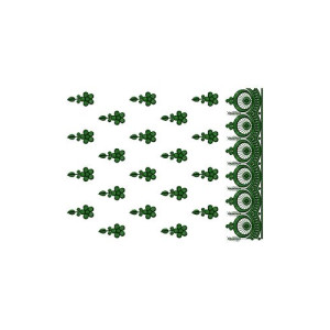 Lace Border Brocade Embroidery Design 14491