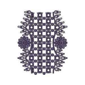 Catalog Dress Designer Lace Border Embroidery Design 14492