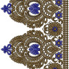 Gorgeous Embroidery Border Design 14498