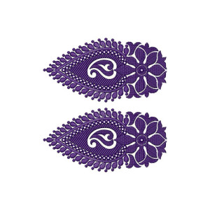 Antique Look Embroidery Design For Border Work 14507