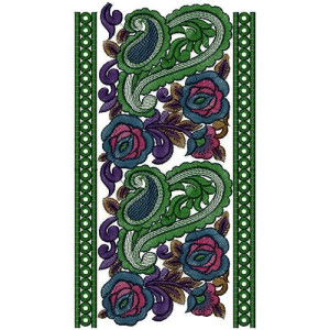 Hyderabad Fashion Border Design 14509