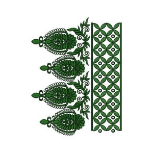 Fancy Designer Border Embroidery Design 14511