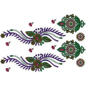 Latest Calcutta Border Embroidery Design 14586