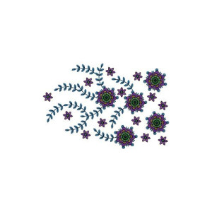 Indian Traditional Saree Border 14600