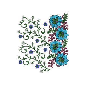 Flower Embroidery Designs For Sarees 14602