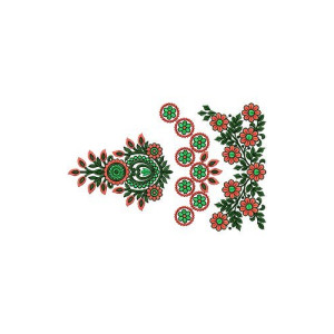 High Quality Embroidery Border Design 14606