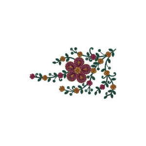 Beautiful Embroidery Design With Nice Artistic Work 14610