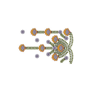 Indian Saree Lace Border Brocade Embroidery Design 14613