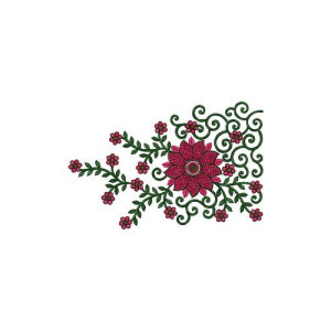 Border Embroidery Designs For Chiffon Silk Clothing 14614