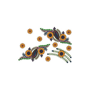 Unique Computer Embroidery Design For Border 14616