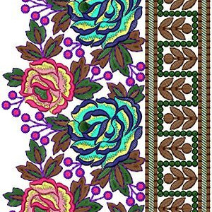 Indian Embroidery Lace Border Design 14696