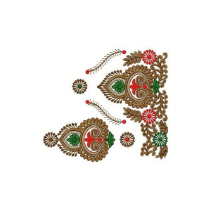 Party Wear Border Embroidery Design 14888