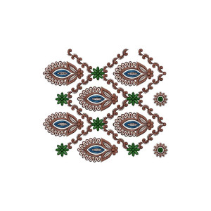 Beautiful Border Embroidery Design 14893