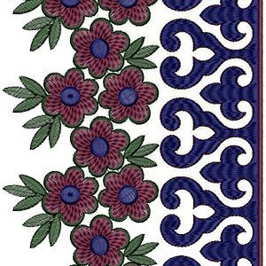 Latest Beautiful Border Embroidery Design 15066