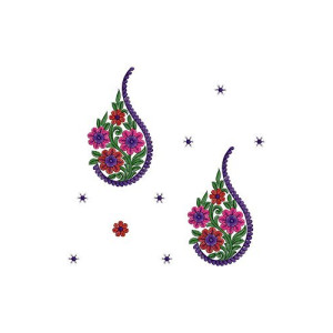 Fancy Big Border Embroidery Design 15506