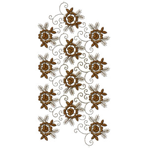 Natural Looking Embroidery Design For Salwar Kameez 15595