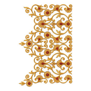 Heavy Fashionable Embroidery Lace Border Designs 15604