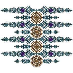 Latest Fashion Border Embroidery Design 15607