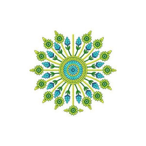 Designer Dupatta Border Embroidery Design 15608