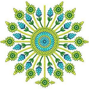 Designer Dupatta Border Embroidery Design 15608