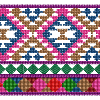 Vector Cross Stitch Embroidery 16403