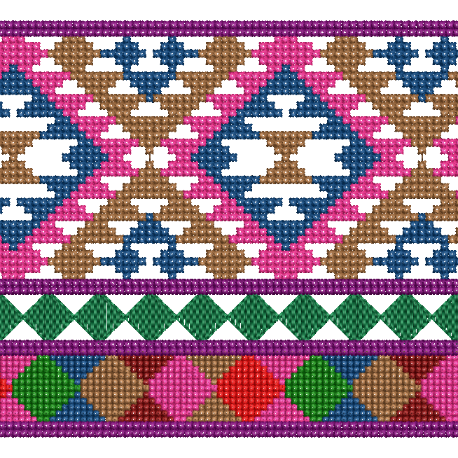 Vector Cross Stitch Embroidery 16403