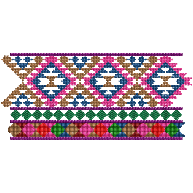 Vector Cross Stitch Embroidery 16403