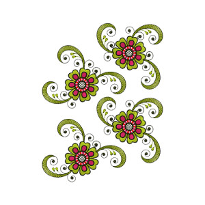 Traditional Saree Border Embroidery Design 16439