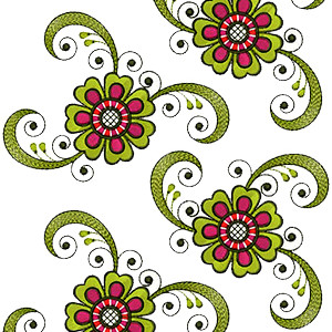 Traditional Saree Border Embroidery Design 16439