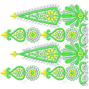 Embroidery Bridal Border Lace Design 16596