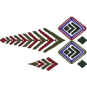 Traditional Border Embroidery Design 16609