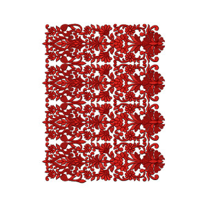 Batik Fabrics Dress Border Design 16742