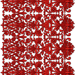 Batik Fabrics Dress Border Design 16742