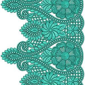 Chemical Embroidery Lace Fabric 16747