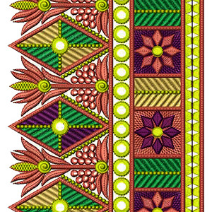 Wedding Wear Border Design 16770