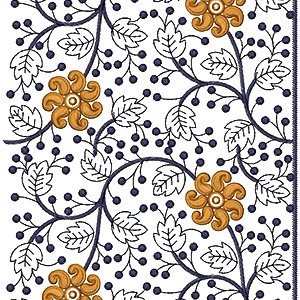 Zal Saree Embroidery Design 17062