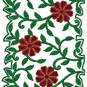 Lucknow Chikan Embroidery Designs 17233