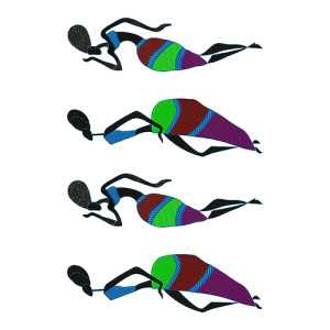 Border embroidery design 17440