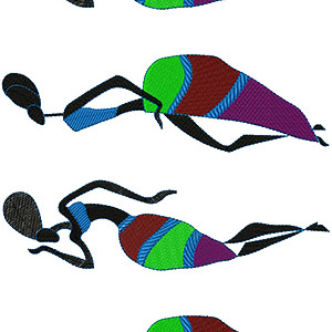 Border embroidery design 17440