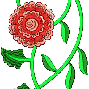 Leaf Border Embroidery Design