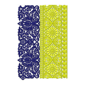 Fall Filigree Border Embroidery Design