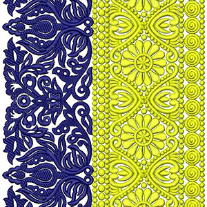 Fall Filigree Border Embroidery Design