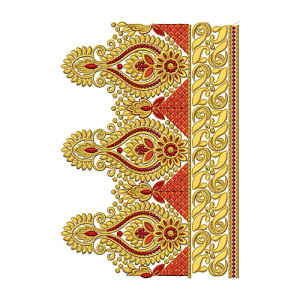 New Border Embroidery Design 18341