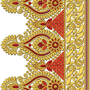 New Border Embroidery Design 18341