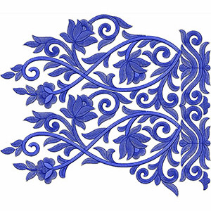 New Border Embroidery Design 18349