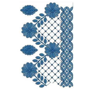 New Border Embroidery Design 18350-1
