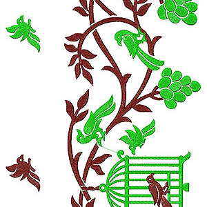 Border Embroidery Design 18469