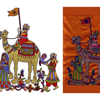 Border Embroidery Design 18752