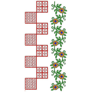 Border Embroidery Design 19117